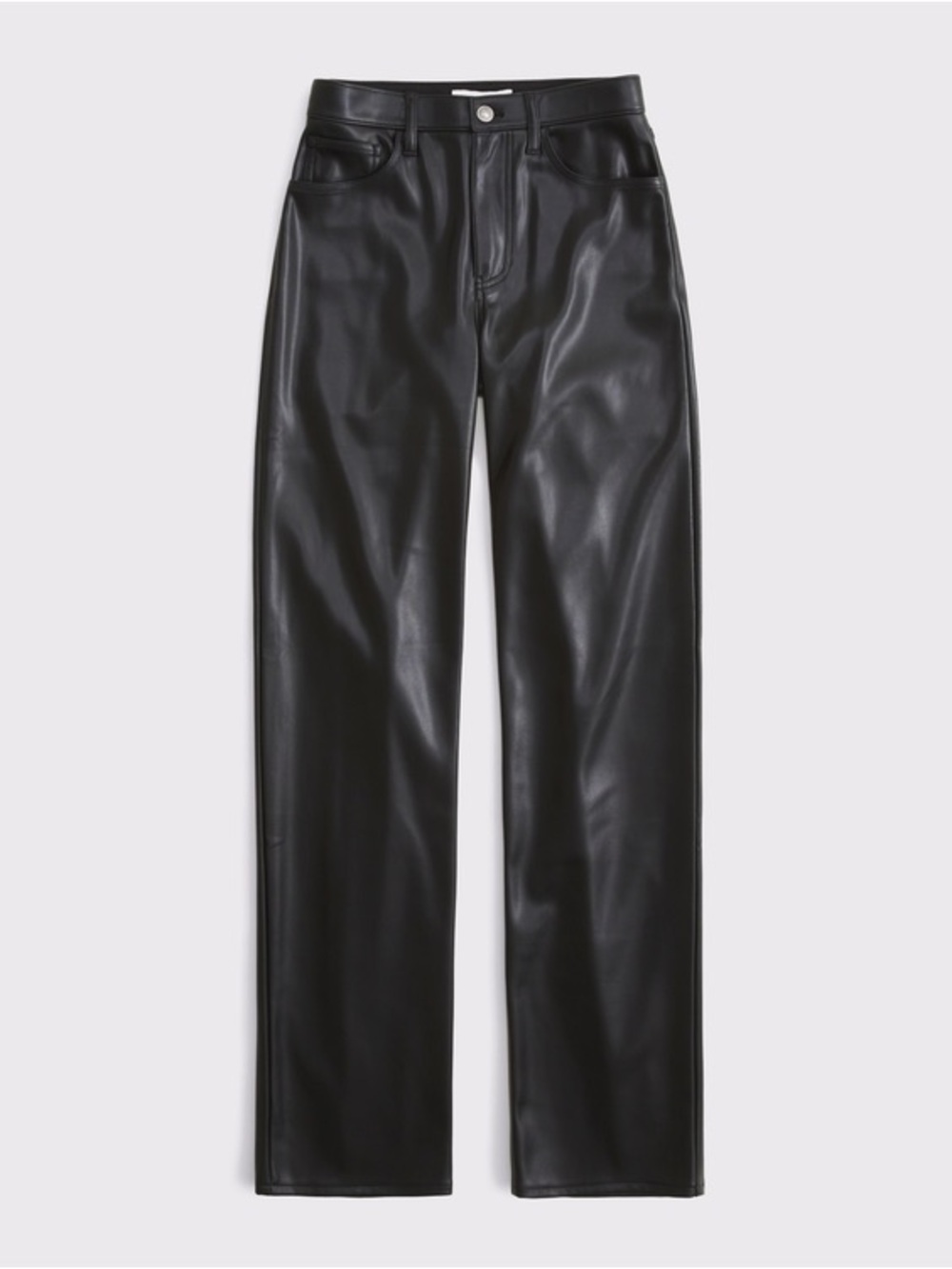 High Rise 90s Relaxed Vegan Leather pant